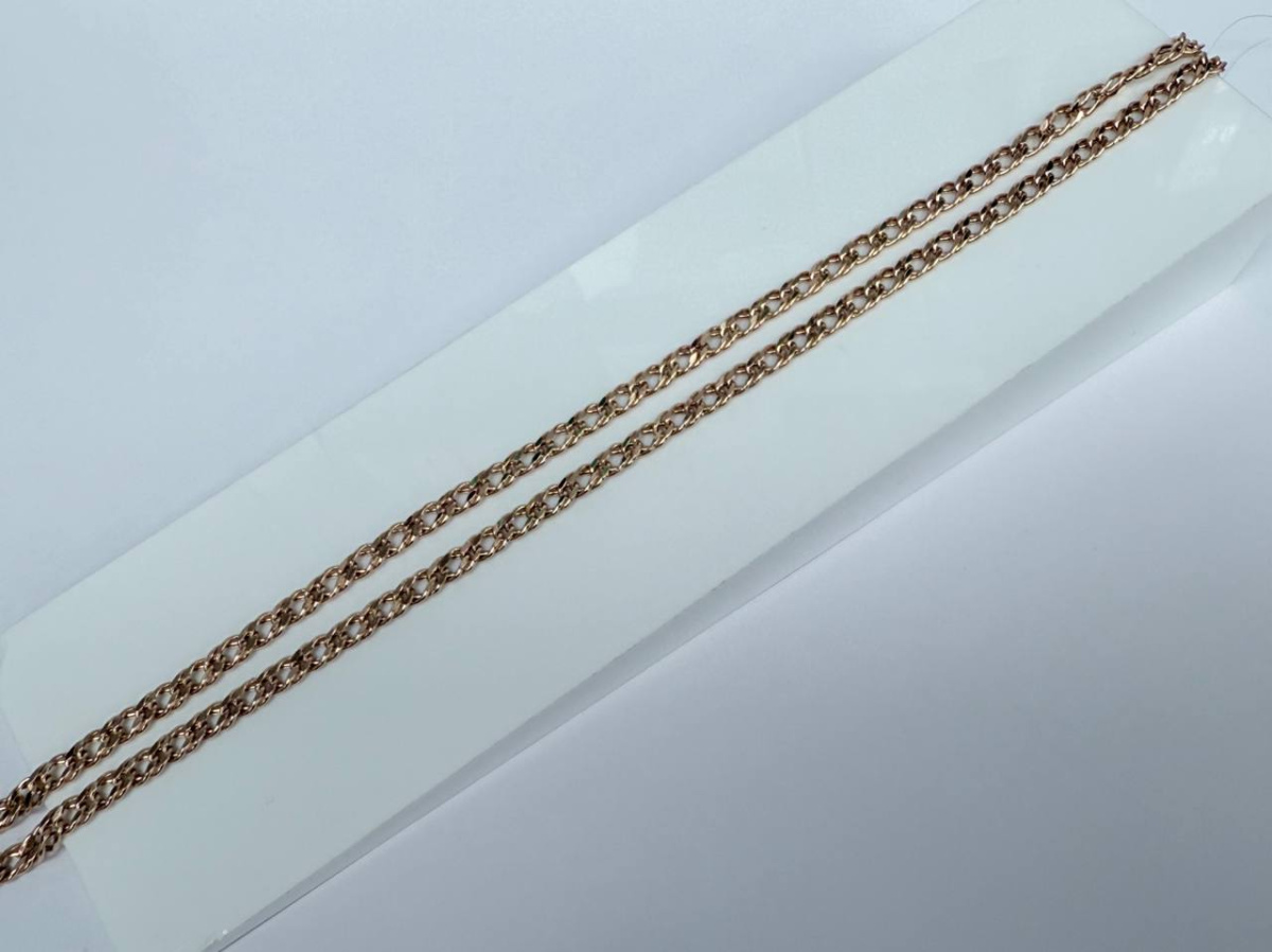 ЦЕПЬ ПУСТОТЕЛАЯ Ромб двойной (Au 585)