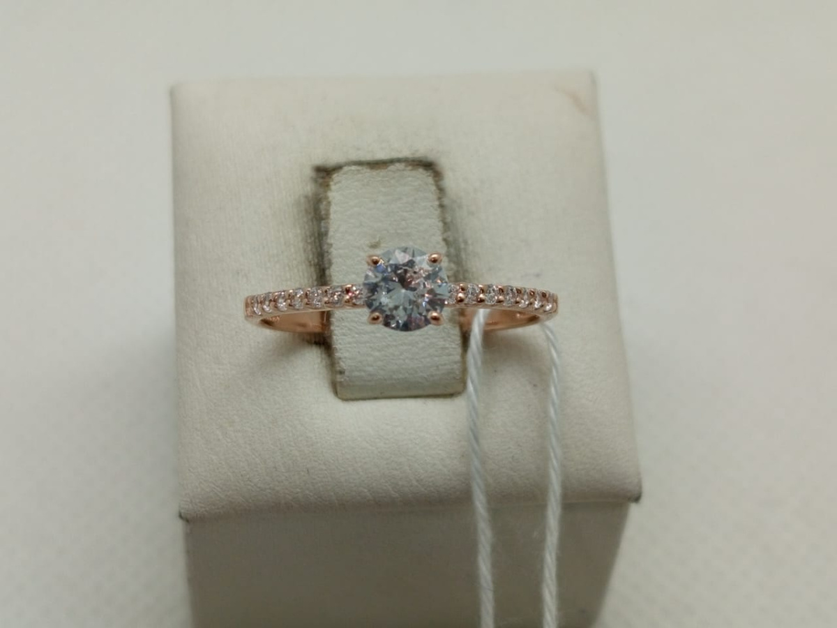 КОЛКМИ585 КОЛЬЦО С КАМНЯМИ (Au 585)