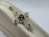 ПОДККИ585 ПОДВЕСКА КРЕСТ С КАМНЯМИ (Au 585)