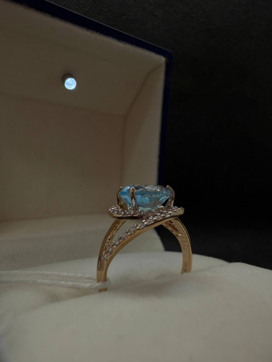 КОЛКМИ585 КОЛЬЦО С КАМНЯМИ (Au 585)