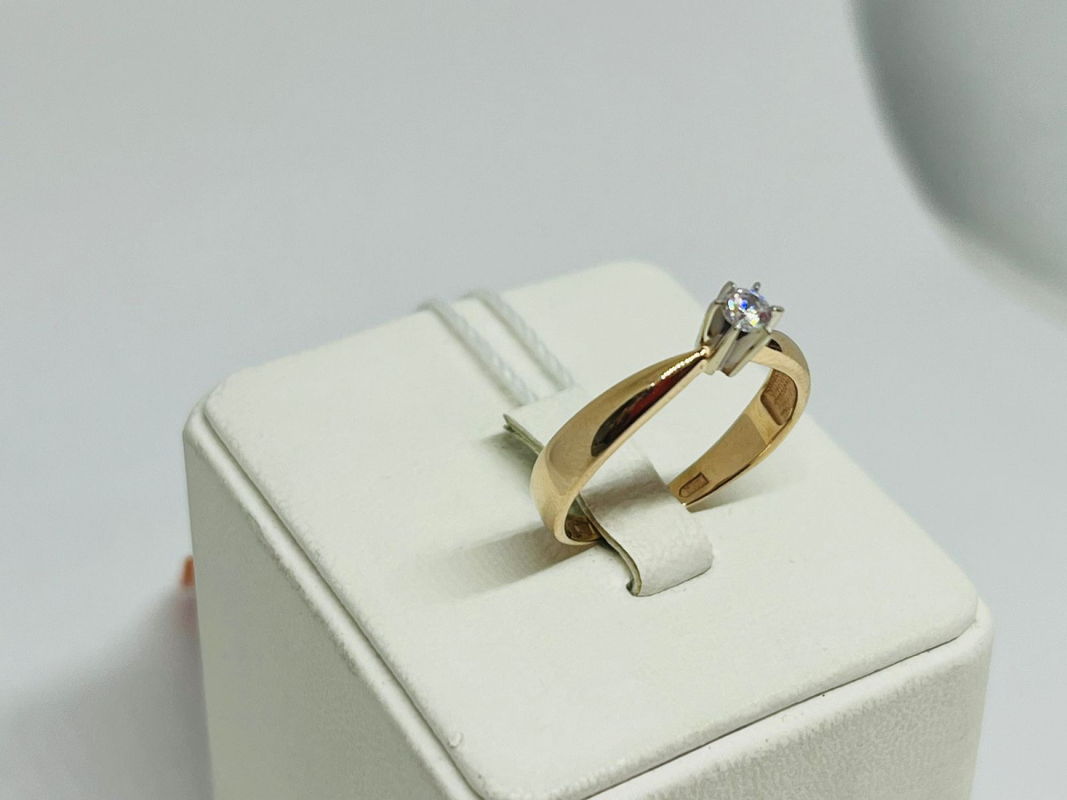 КОЛЬЦО С КАМНЕМ (Au 585)