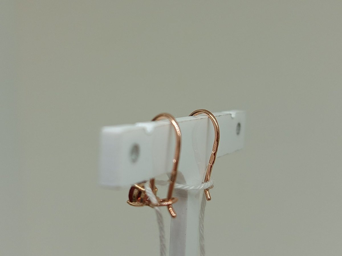 СЕРЬГИ С КАМНЕМ (Au 375)