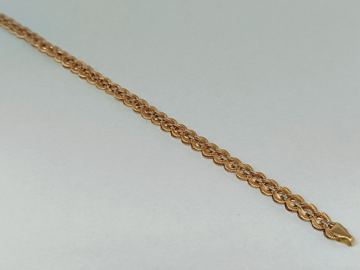 БРАСЛЕТ ПУСТОТЕЛЫЙ Фантазия Au 585