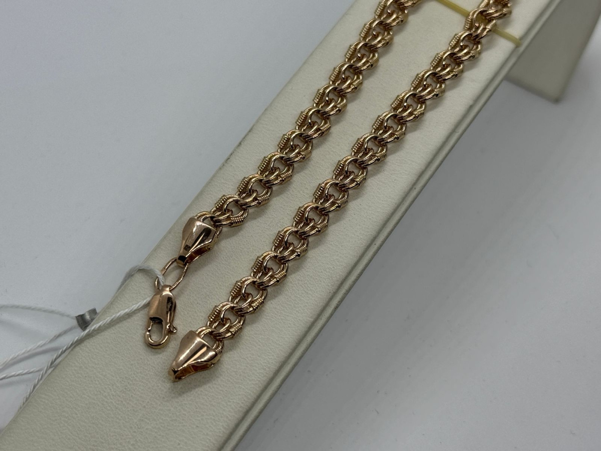 БЛБ585 БРАСЛЕТ ПОЛНОВЕСНЫЙ Бисмарк (Au 585)