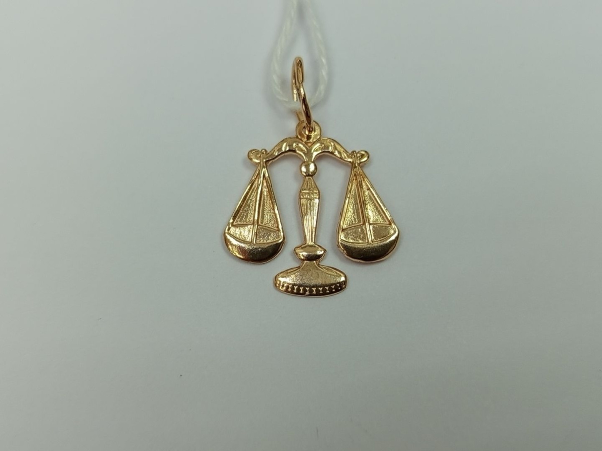 ПОДВЕСКА ЗНАК ЗОДИАКА ВЕСЫ Au 585