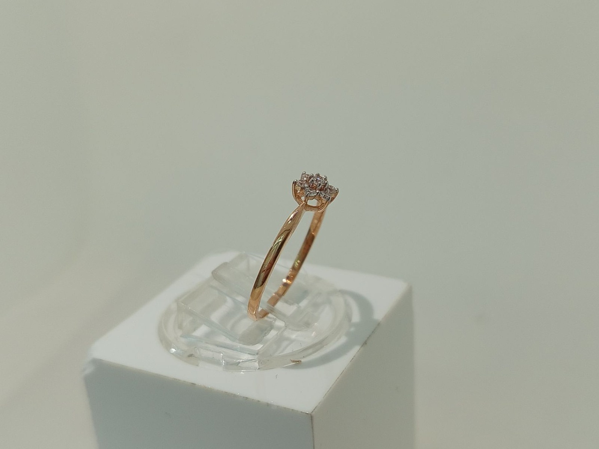 КОЛЬЦО С КАМНЯМИ (Au 585)