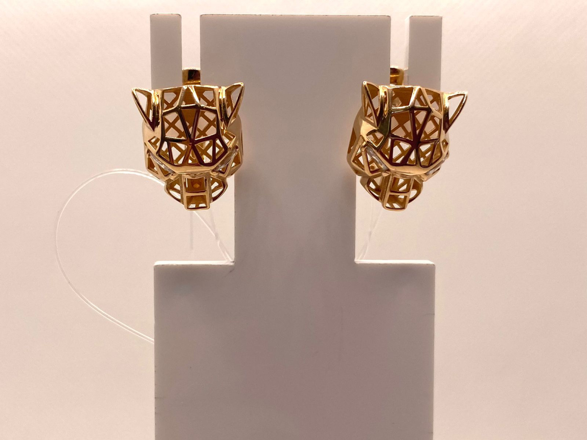 СЕРЬГИ С КАМНЯМИ (Au 585)