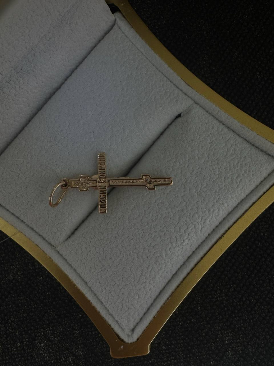 ПОДВЕСКА КРЕСТ без камня (Au 585)