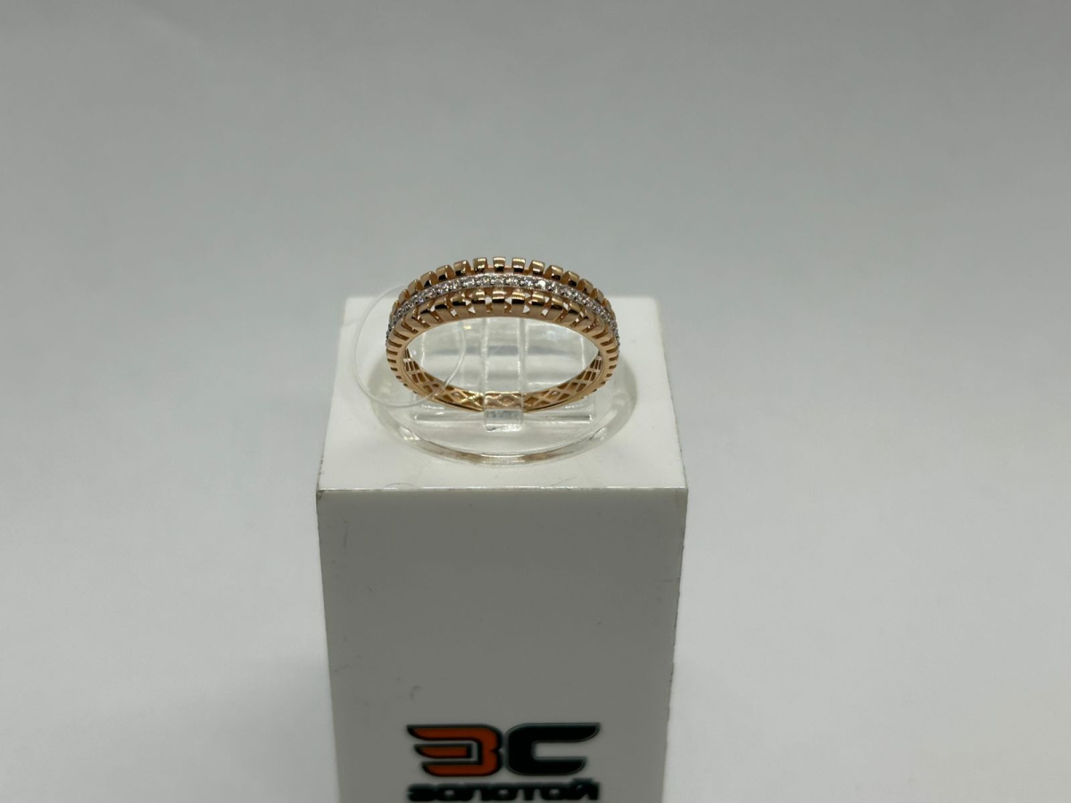 КОЛЬЦО С КАМНЯМИ (Au 585)