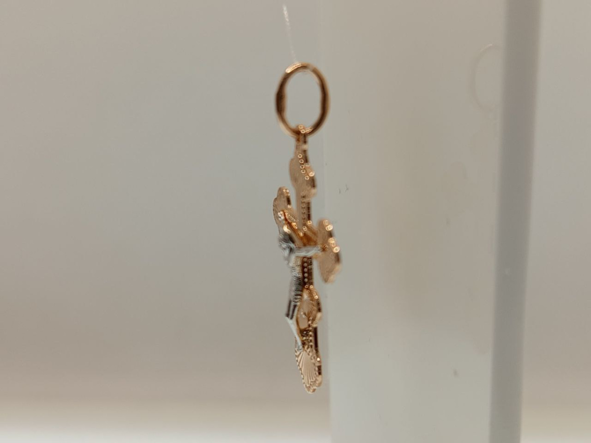 ПОДВЕСКА КРЕСТ без камня (Au 585)