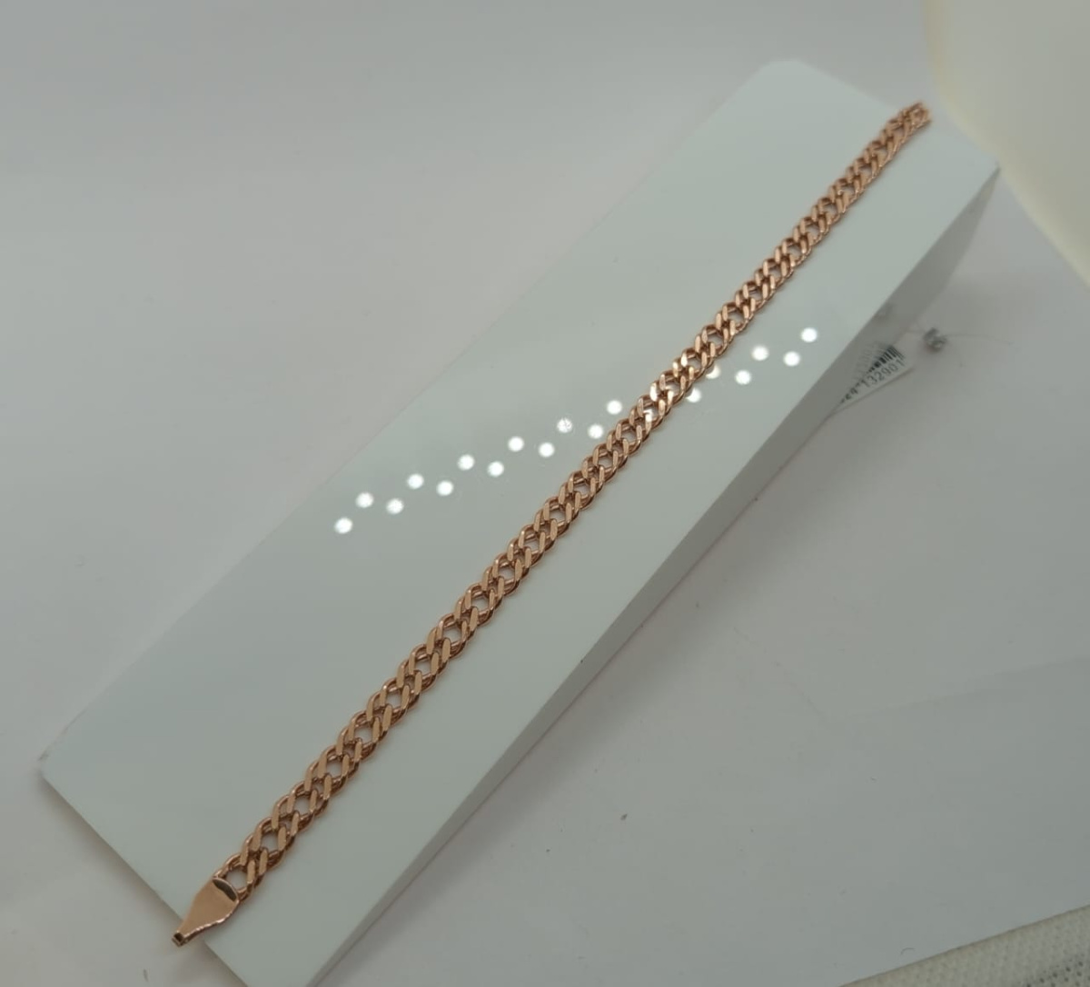 БРАСЛЕТ ПУСТОТЕЛЫЙ Ромб двойной (Au 585)