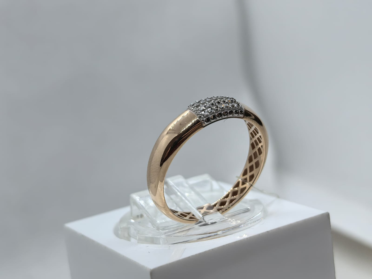 КОЛЬЦО С КАМНЯМИ (Au 585)