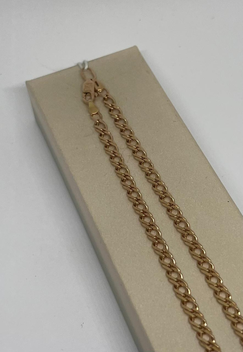 ЦЕПЬ ПОЛНОВЕСНАЯ Ромб двойной (Au 585)