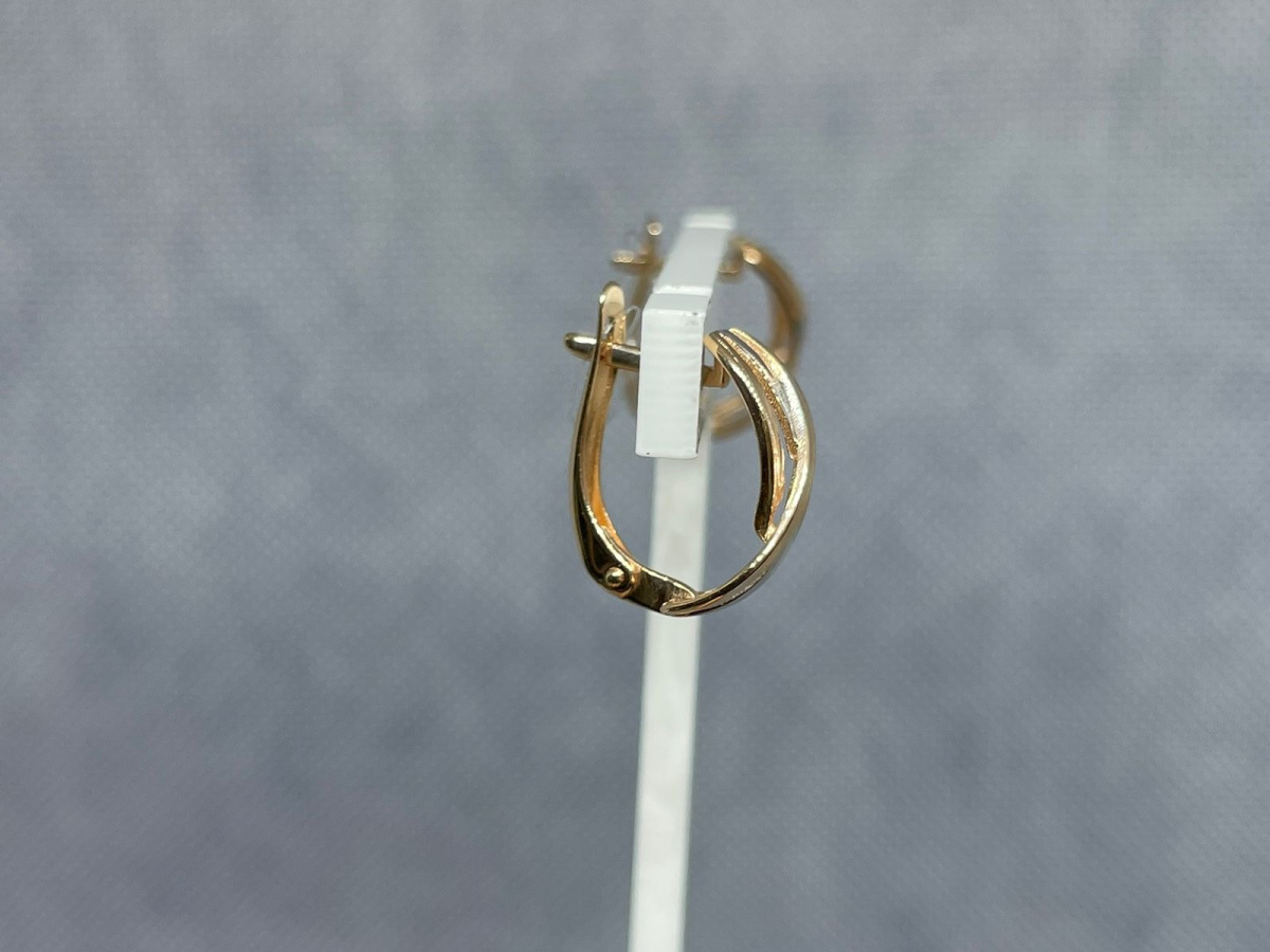 СЕРЬГИ БЕЗ КАМНЯ (Au 585)