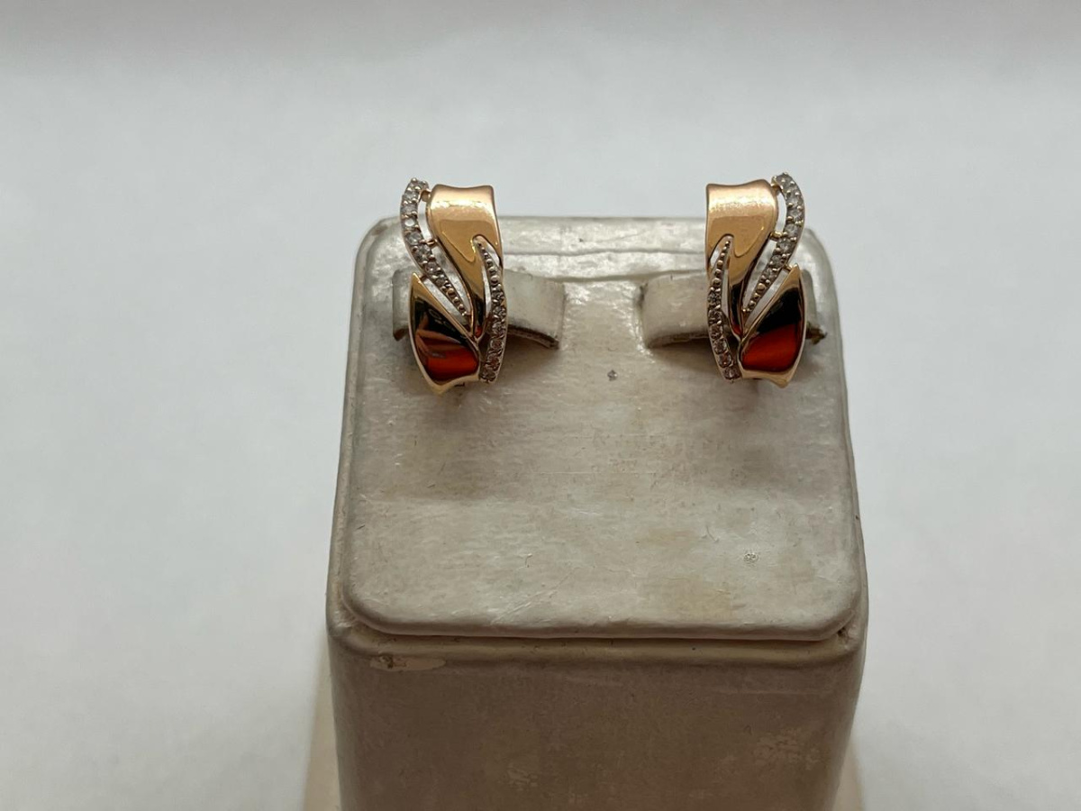 СЕРЬГИ С КАМНЯМИ (Au 585)