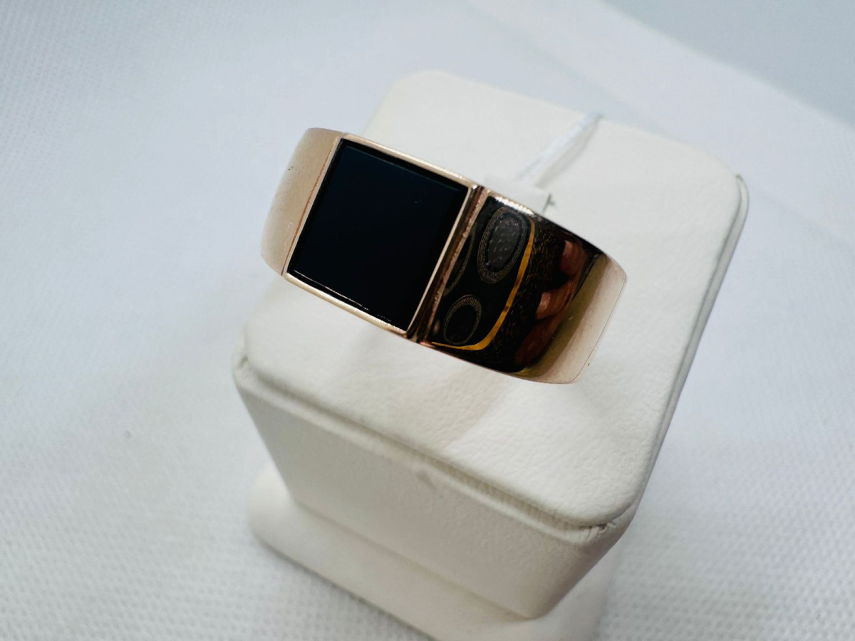 КОЛЬЦО ПЕЧАТКА с камнем (Au 585)