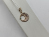 ПОДПКИ585 ПОДВЕСКА ПОЛУМЕСЯЦ С КАМНЯМИ (Au 585)
