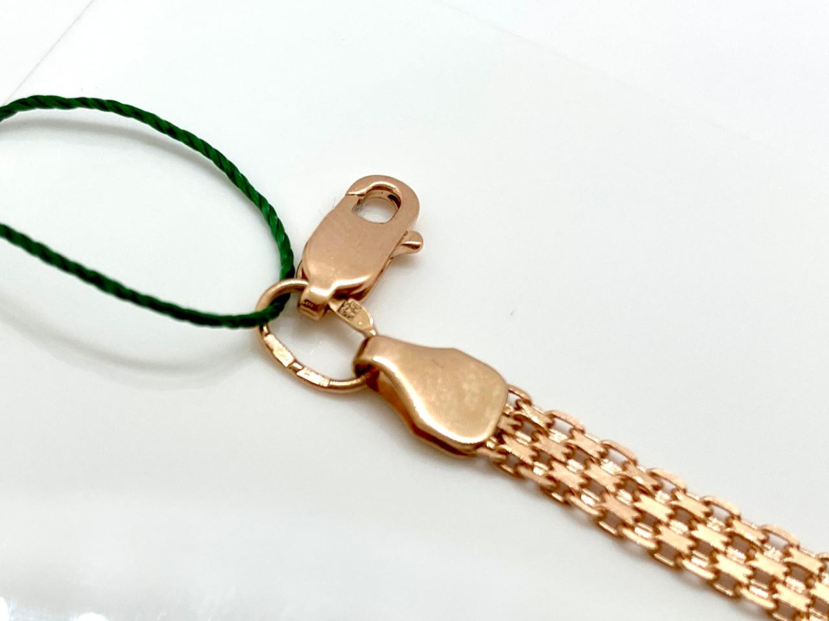 ББ4Я140А2-А51 БРАСЛЕТ ПОЛНОВЕСНЫЙ Бисмарк машинный (Au 585)