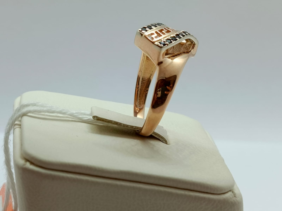 КОЛЬЦО С КАМНЯМИ (Au 585)