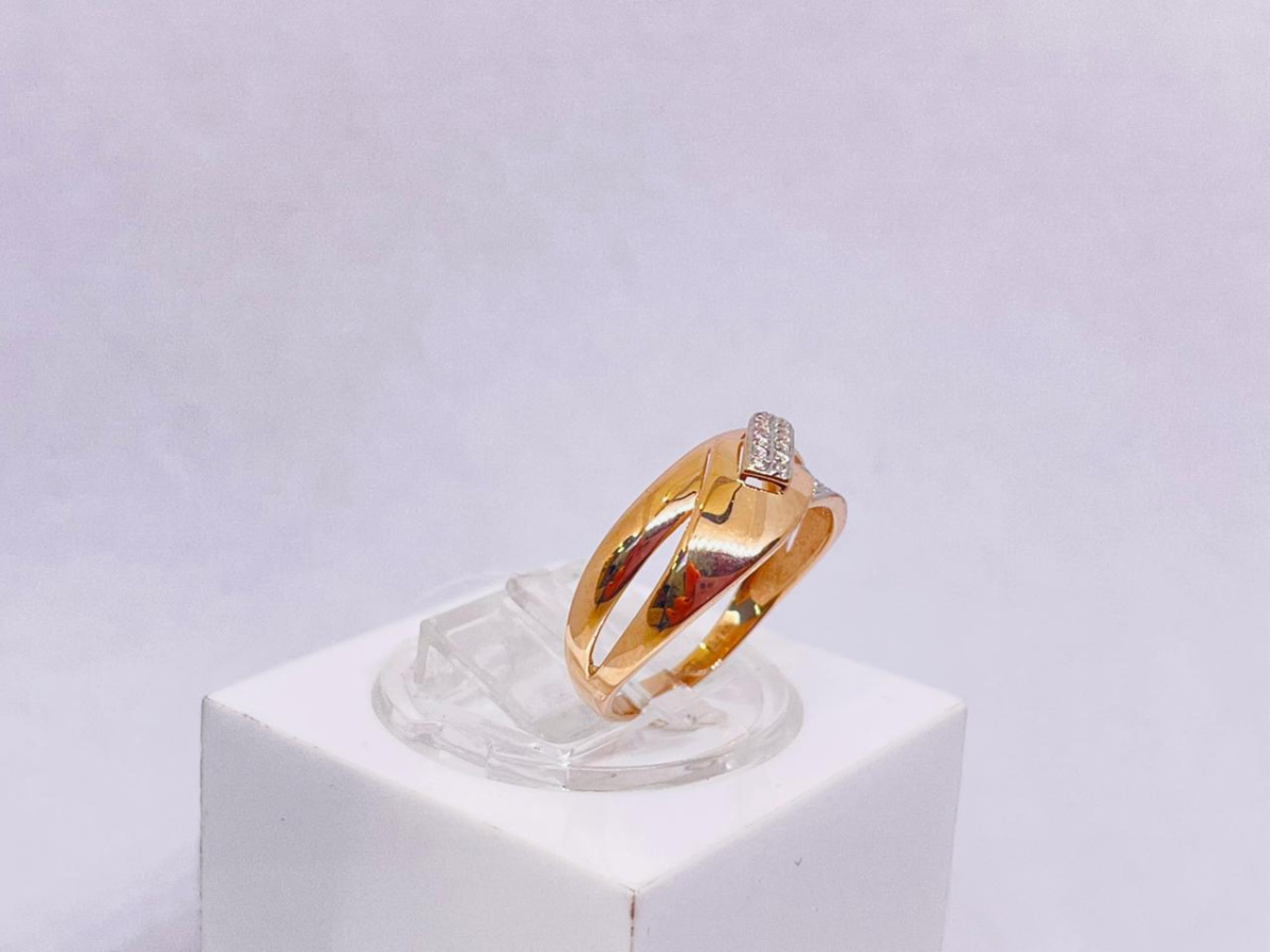 КОЛЬЦО С КАММНЯМИ (Au 585)