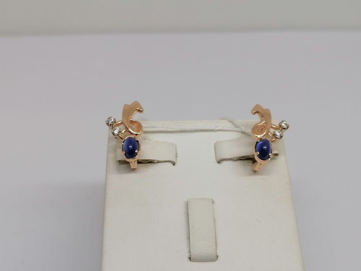 СЕРЬГИ С КАМНЯМИ (Au 585)