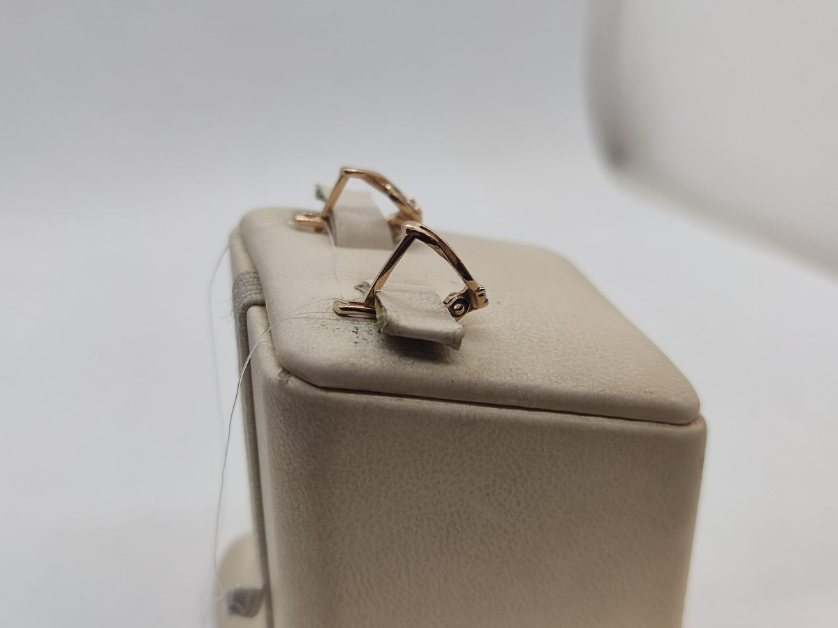 СЕРЬГИ С КАКМНЕМ (Au 585)