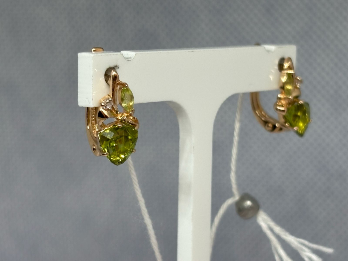 СЕРЬГИ С КАМНЯМИ (Au 585)