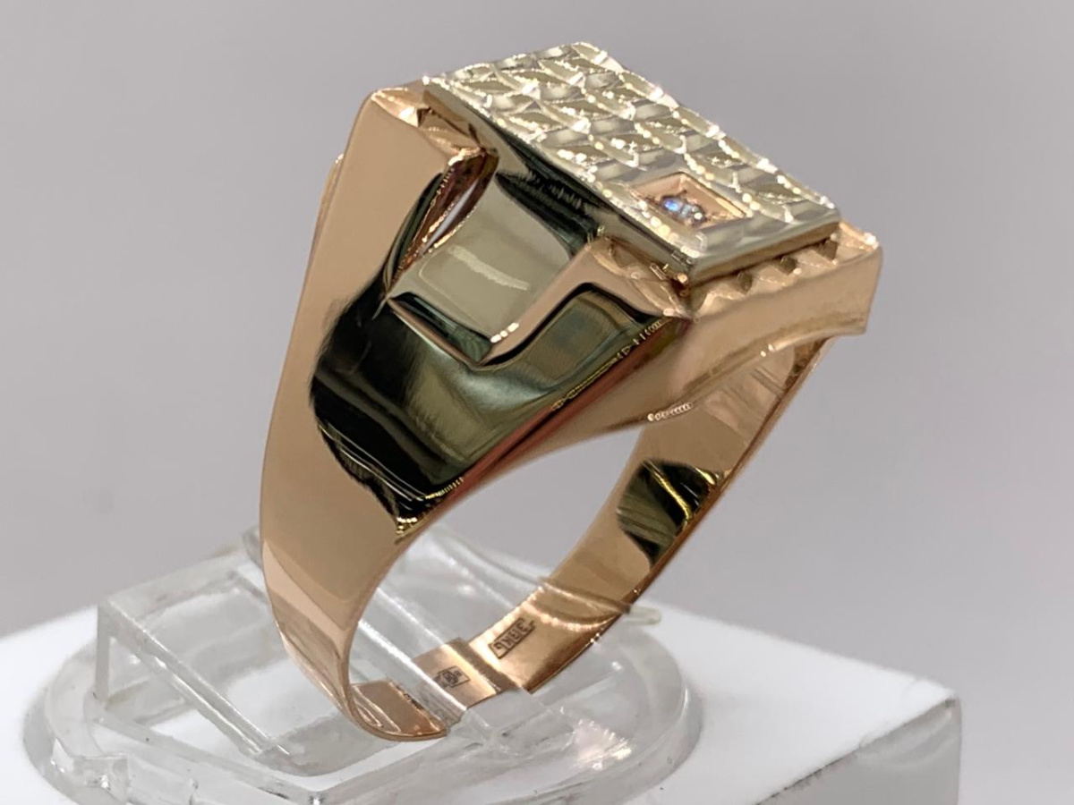 51-0024 КОЛЬЦО ПЕЧАТКА с камнем (Au 585)