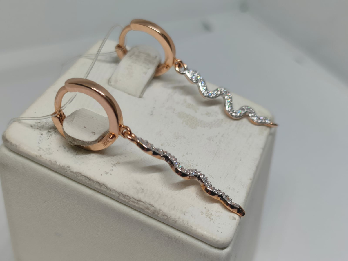 СЕРЬГИ С КАМНЯМИ (Au 585)