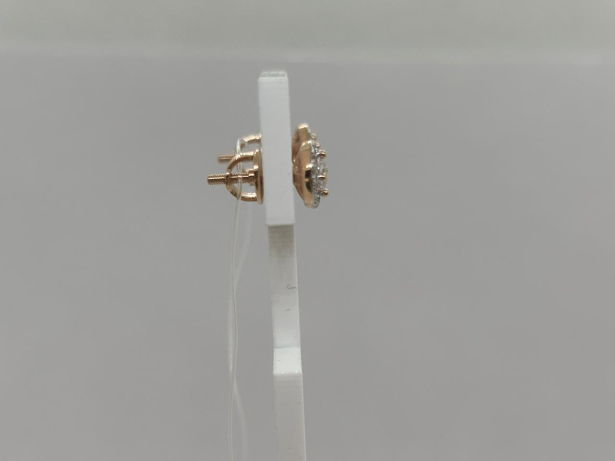 СЕРЬГИ ПУСЕТЫ с камнями (Au 585)