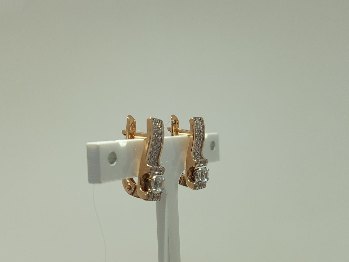 СЕРЬГИ С КАМНЯМИ (Au 585)