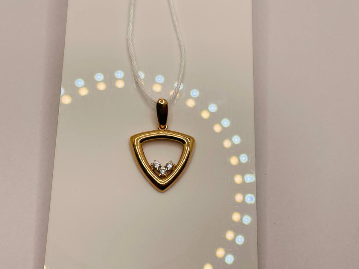 ПОДКМИ585 ПОДВЕСКА С КАМНЯМИ (Au 585)