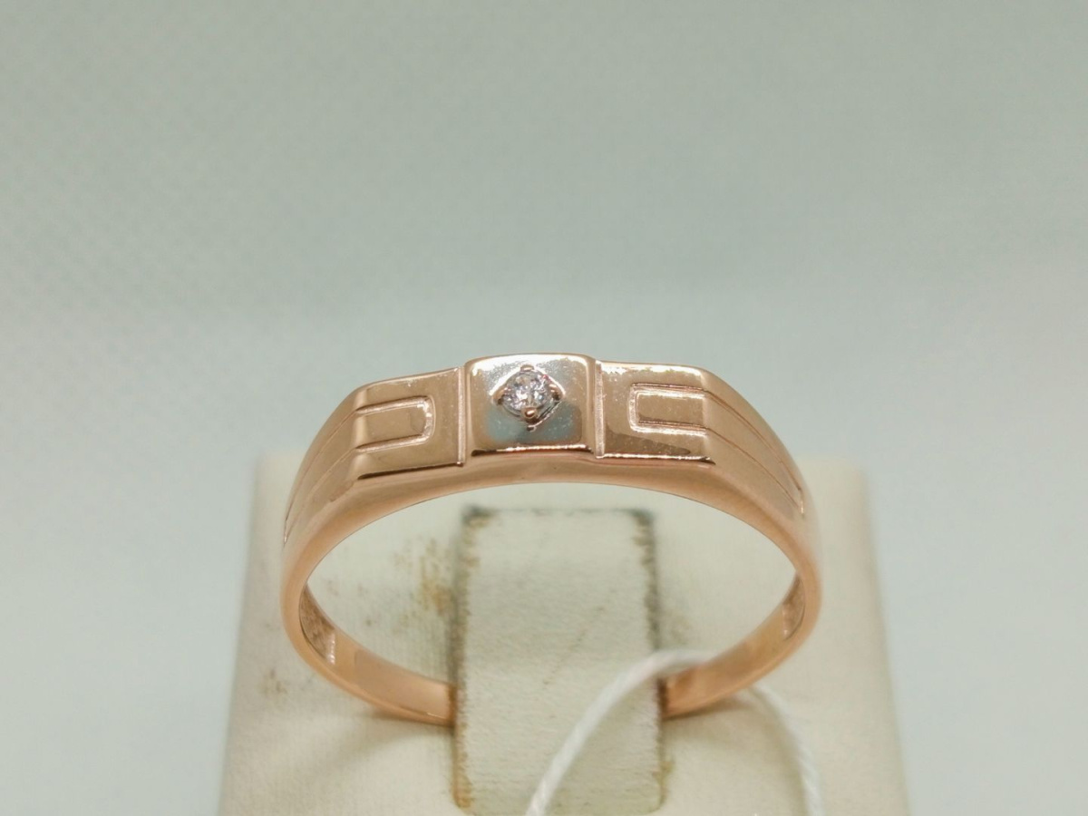 ПЕЧКМ585 ПЕЧАТКА С КАМНЕМ (Au 585)