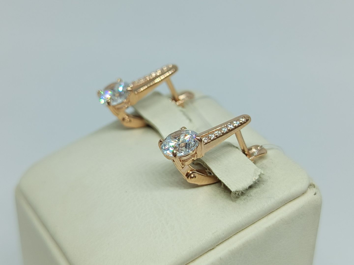 СЕРЬГИ С КАМНЯМИ (Au 585)