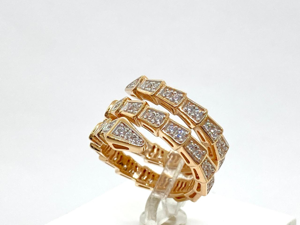 КОЛЬЦО С КАМНЯМИ (Au 585)