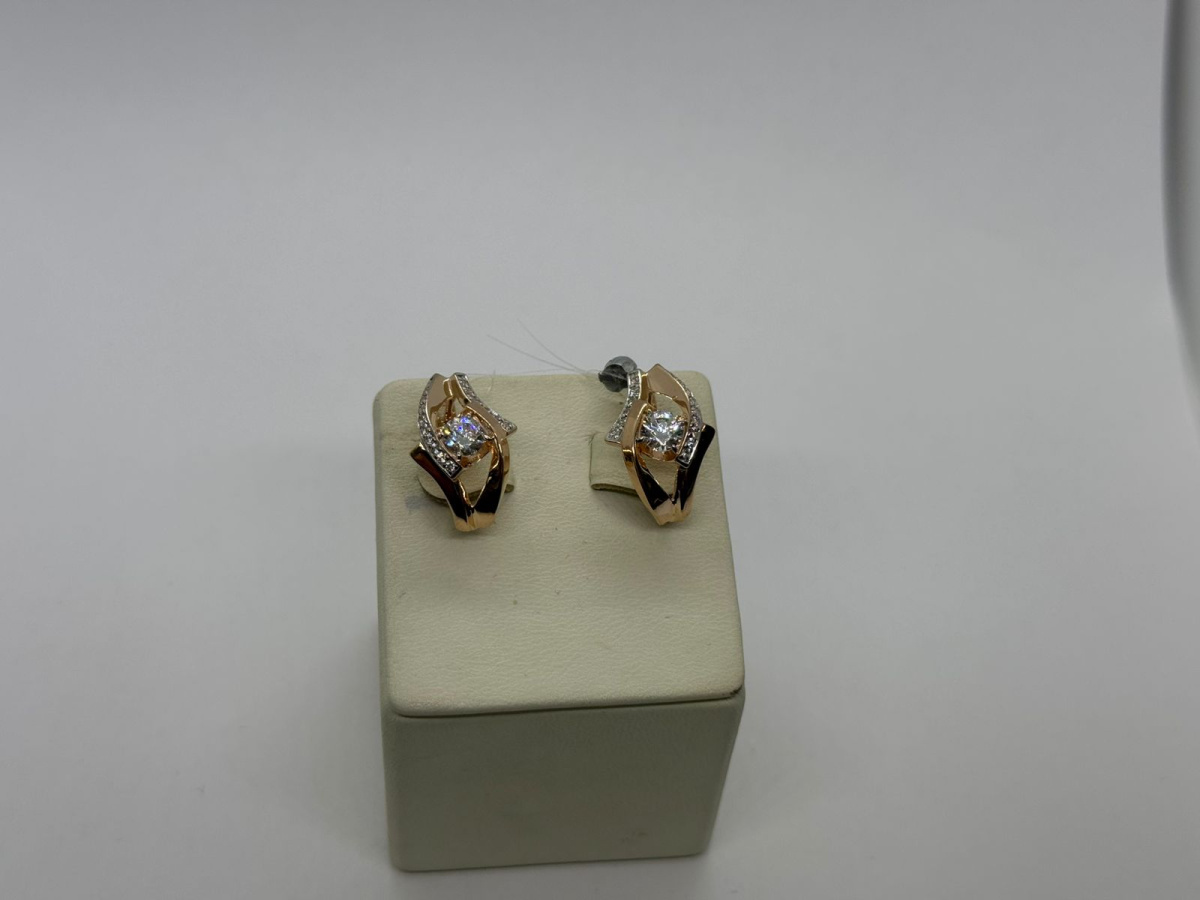 СЕРЬГИ С КАМНЯМИ (Au 585)