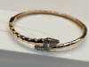 БРАСЛЕТ ЖЕСТКИЙ с камнями (Au 585)