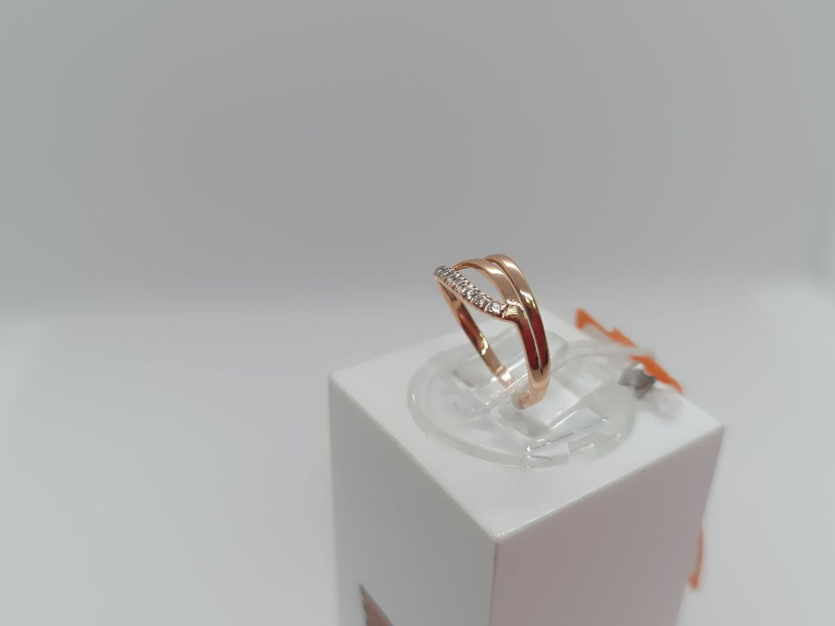 КОЛЬЦО С КАМНЯМИ (Au 585)