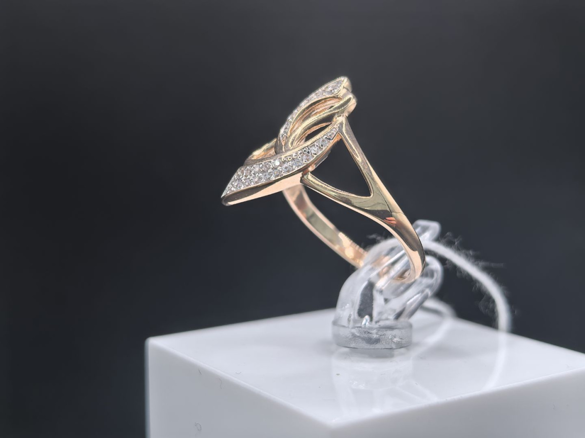 КОЛКМИ585 КОЛЬЦО С КАМНЯМИ (Au 585)