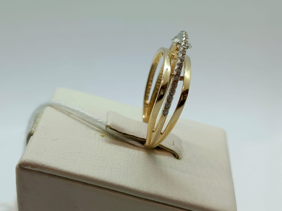КОЛКМИ585 КОЛЬЦО С КАМНЯМИ (Au 585)