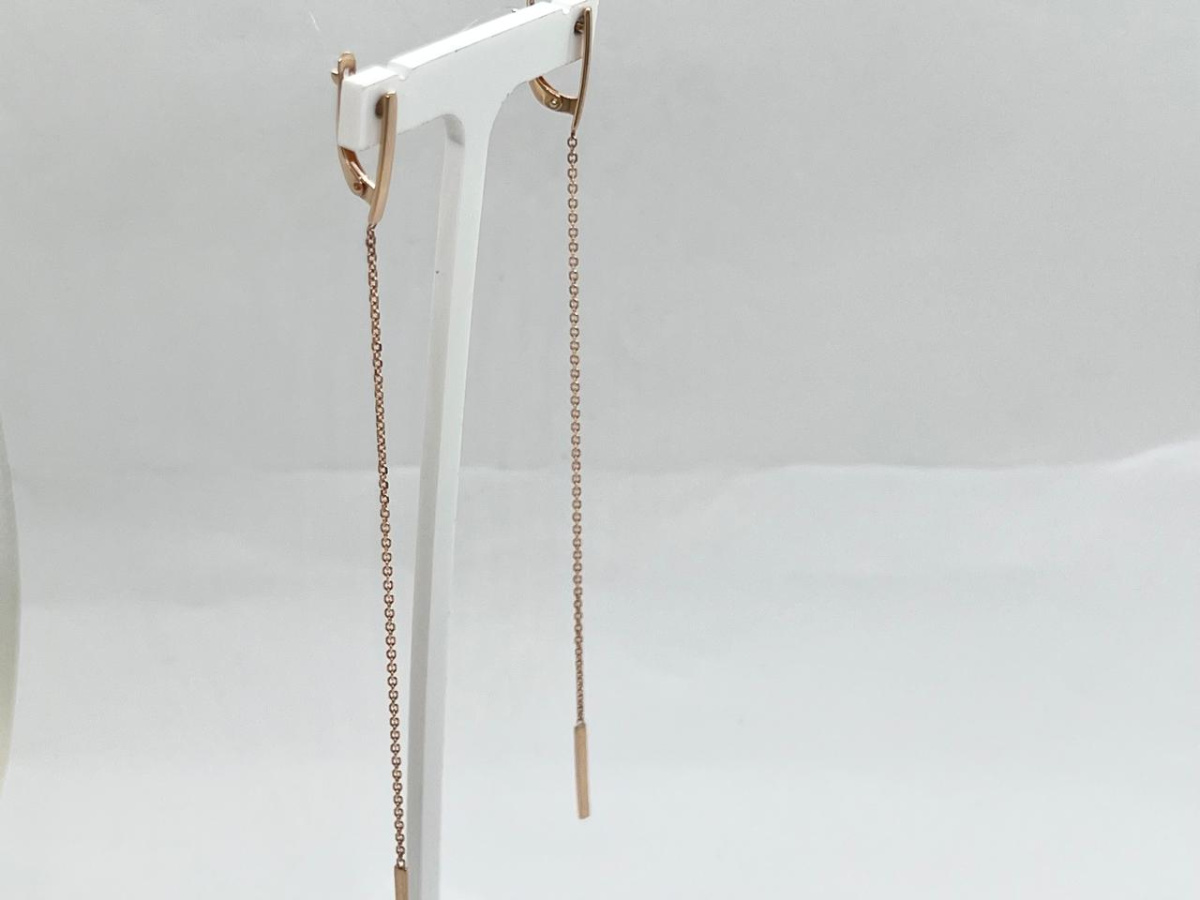 СЕРЬГИ БЕЗ КАМНЯ (Au 585)