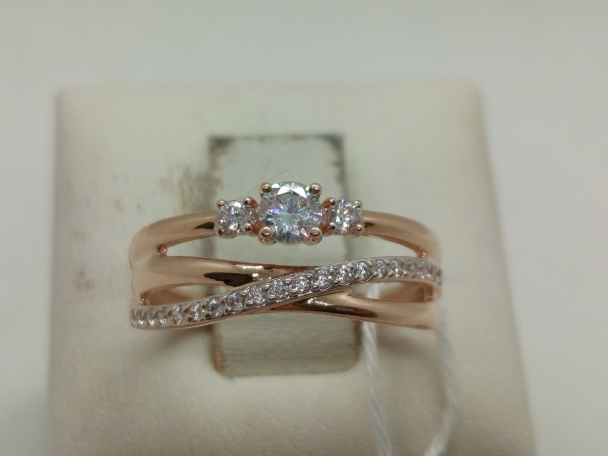 КОЛКМИ585 КОЛЬЦО С КАМНЯМИ (Au 585)