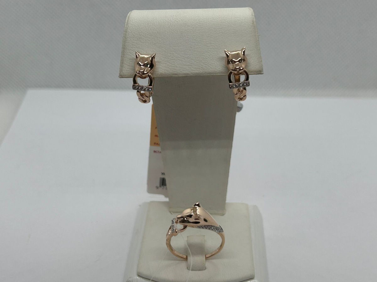 СЕРЬГИ С КАМНЯМИ (Au 585)