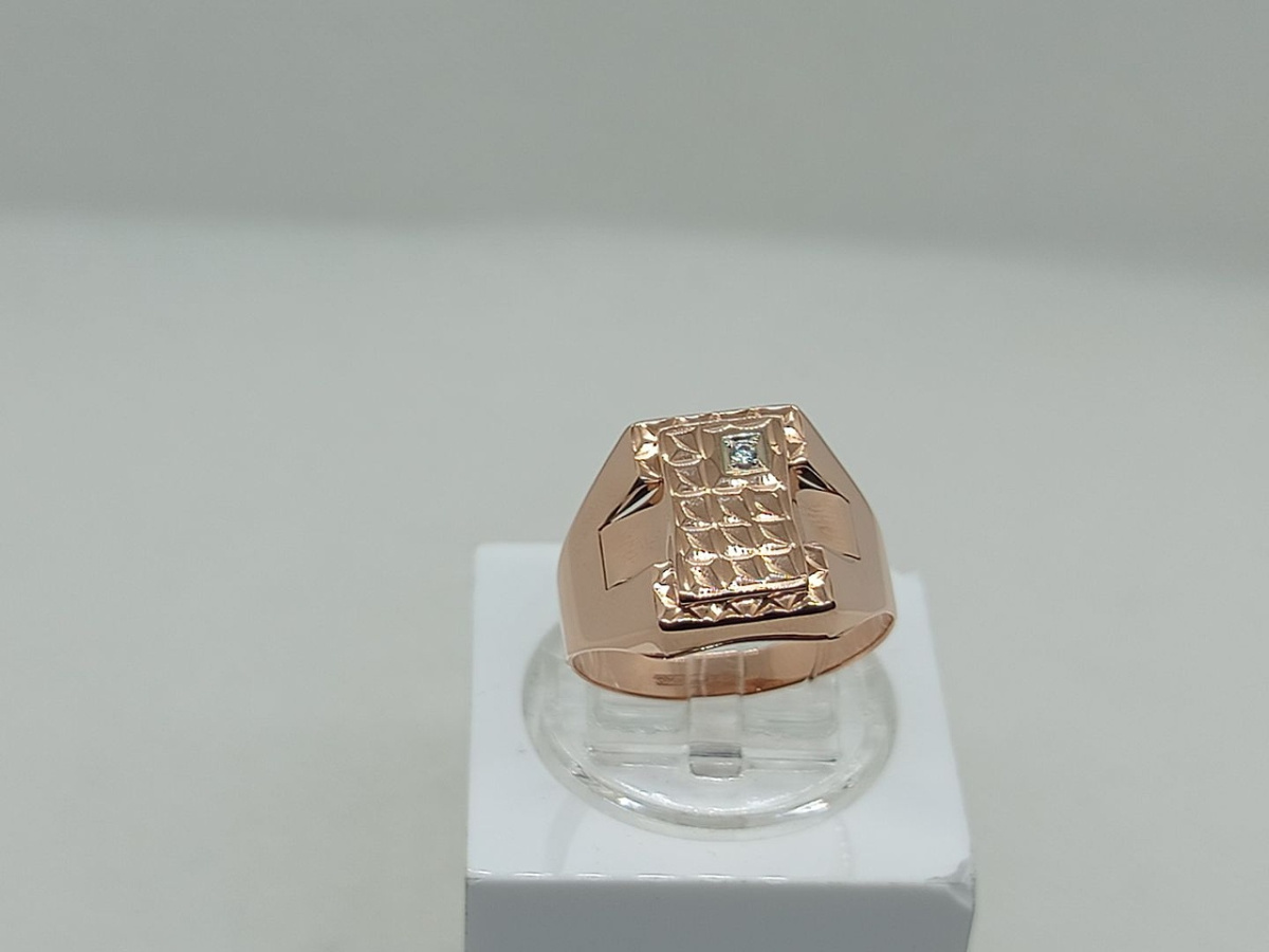 КОЛЬЦО ПЕЧАТКА с камнем (Au 585)