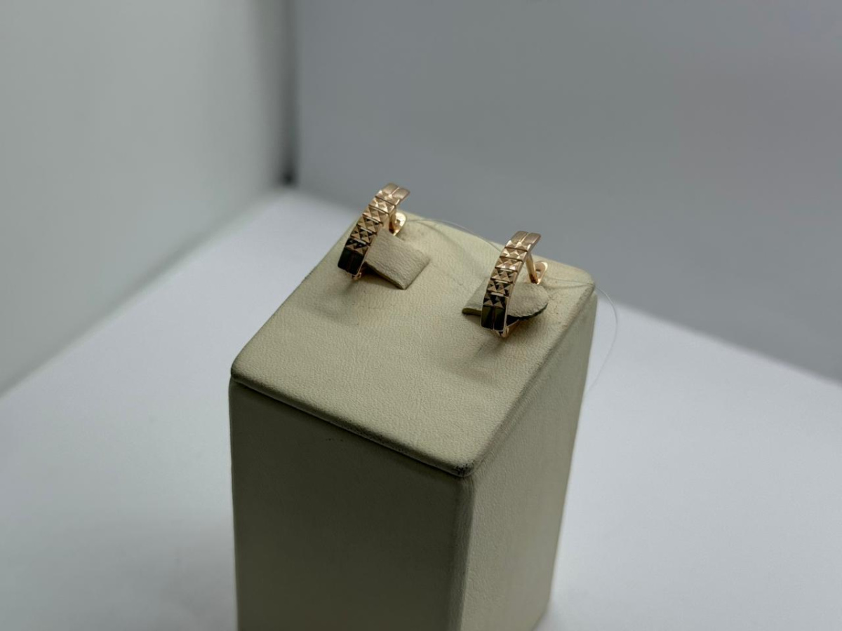 СЕРЬГИ БЕЗ КАМНЯ (Au 585)