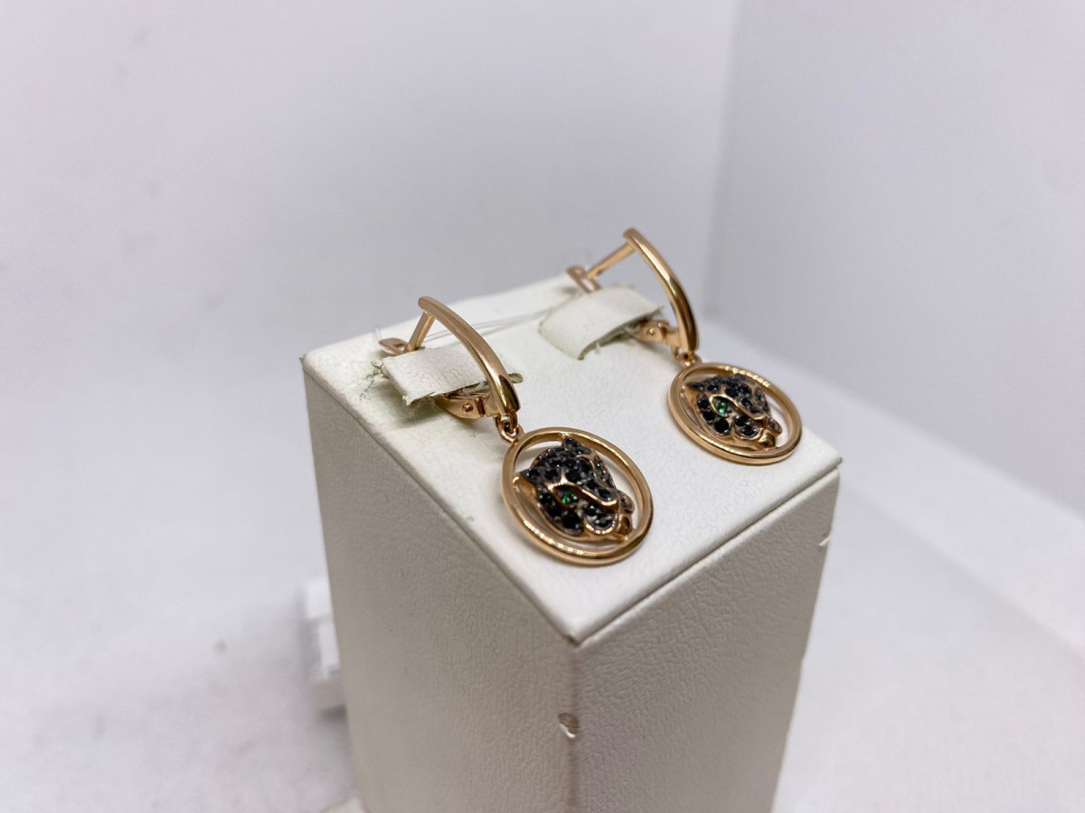 СЕРЬГИ С КАМНЯМИ (Au 585)