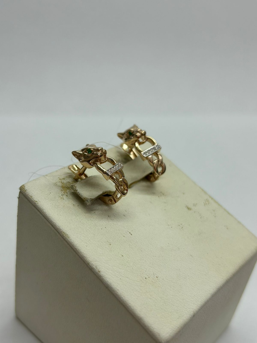 СЕРЬГИ С КАМНЯМИ (Au 585)