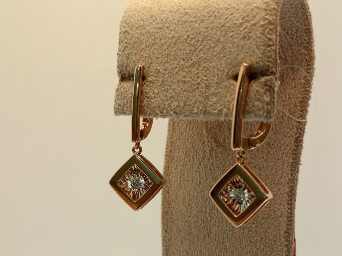 СЕРЬГИ БРИЛЛИАНТ (Au 585)