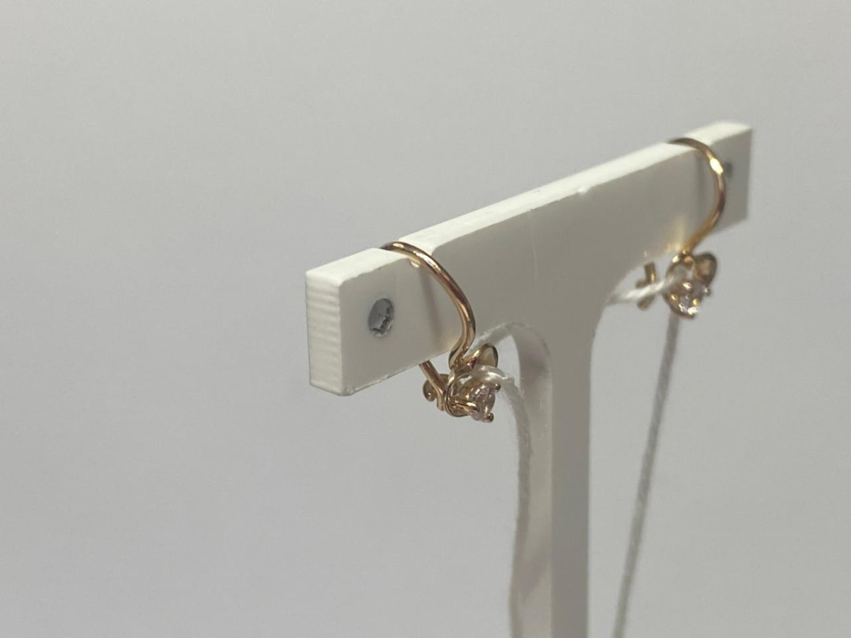 СЕРЬГИ С КАМНЕМ (Au 585)