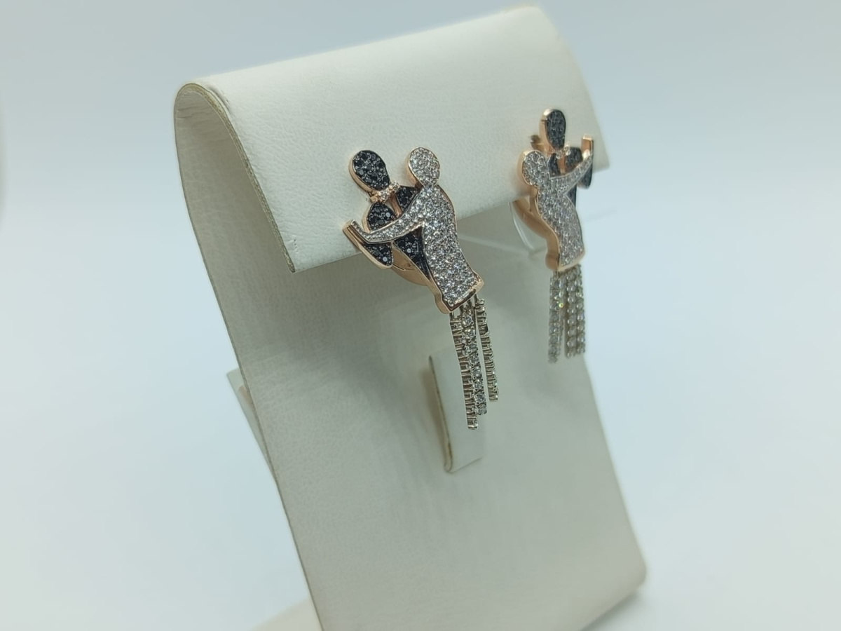 СЕРЬГИ С КАМНЯМИ (Au 585)